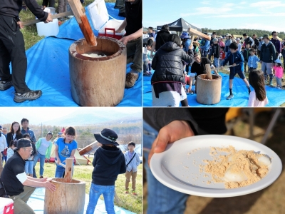 無印良品カンパーニャ嬬恋キャンプ場_ゴールデンウィーク_イベント_餅つき大会