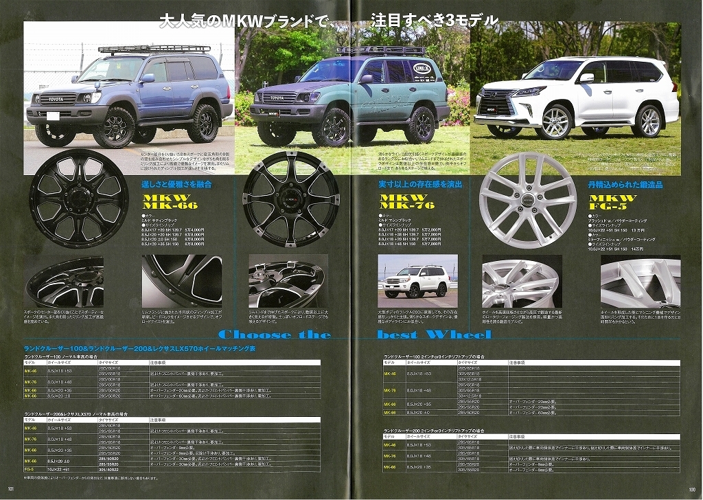 ランクルスタイルブック_Vol2_丸目_カスタム_デモカー_MKW_アルミホイール