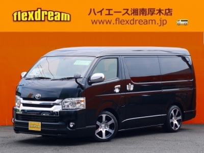 ハイエース200系4型カスタム　415コブラ　クリーンルック２　スポイラー　デイトナユーロ：JDM-SIX　18インチアルミホイール