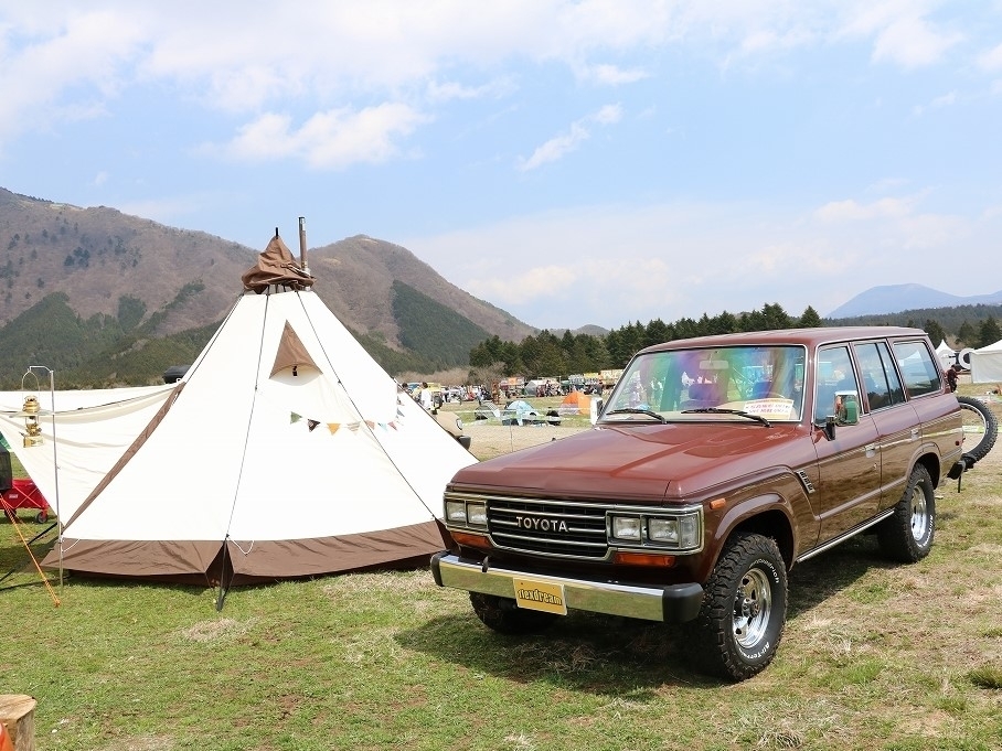 gooutjamboree2017_逆輸入_左ハンドル_ブラウン_ツートン_ふもとっぱら_キャンプ