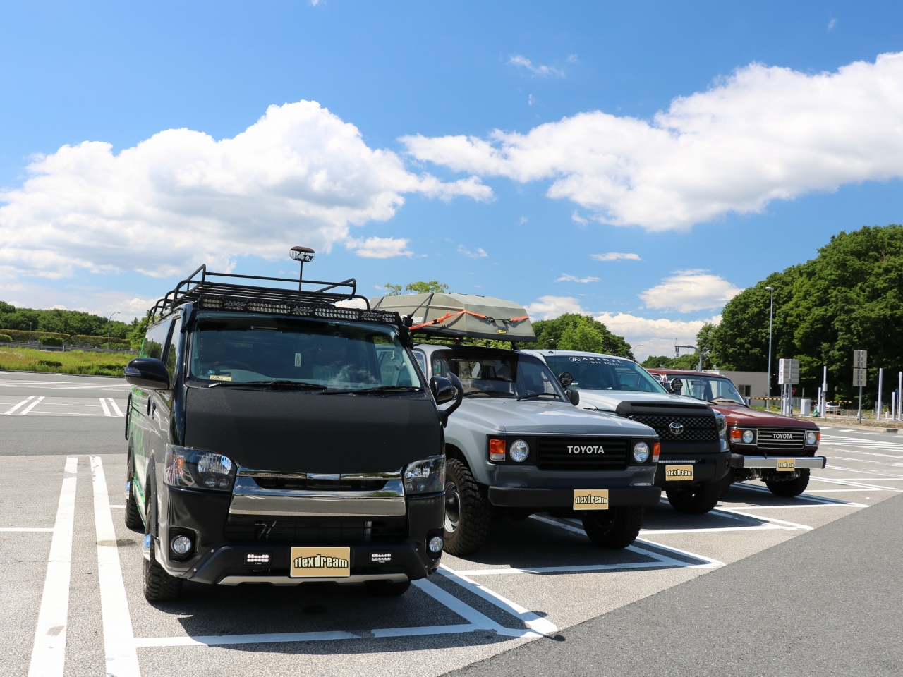 Go Out Camp In 猪苗代 天神浜オートキャンプ場にハイエース車中泊仕様 Fd Box7 カスタム デモカーで遊びに行ってきました ハイエース専門店カスタム情報ブログ Flexdream