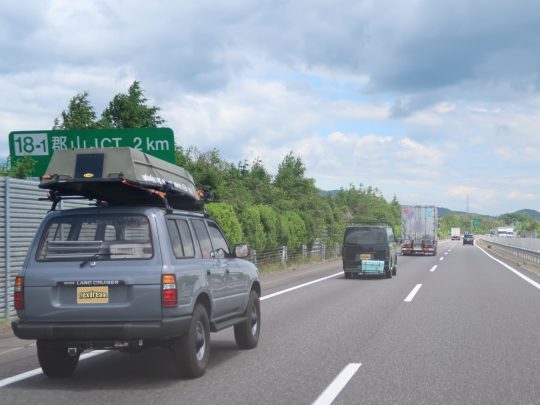 GOOUTCAMP猪苗代 東北道 北上 ハイエース 先頭