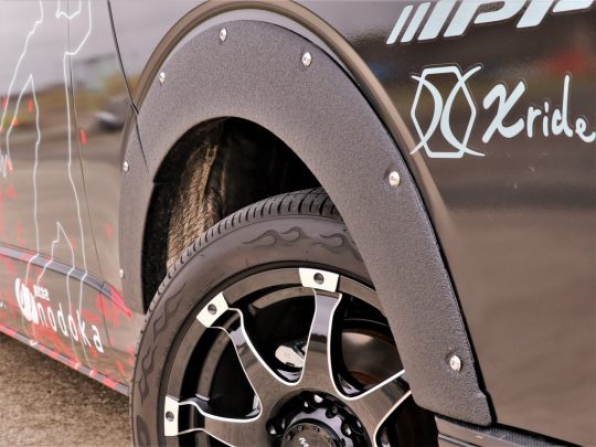 ハイエース ハイルーフ グランドキャビン カスタム BEEFMAN 3×3 バスケットボール JAOS オーバーフェンダー LINEX