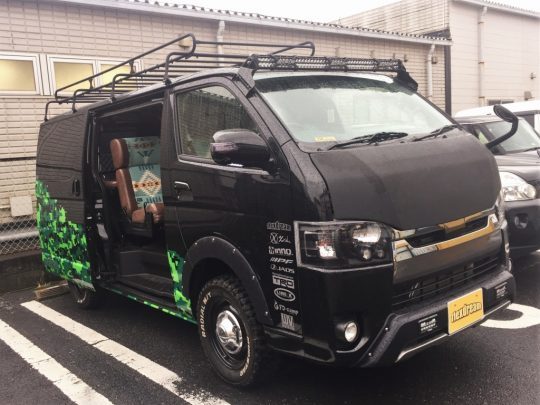 釣り具 キャスティング鹿島神栖店 ハシタク ウッチー プロ トークライブ 展示 カスタム デモカー ハイエース FDBOX7