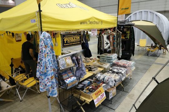 FD-camp flexdreamブース ペンドルトンコラボギア イベント特価販売