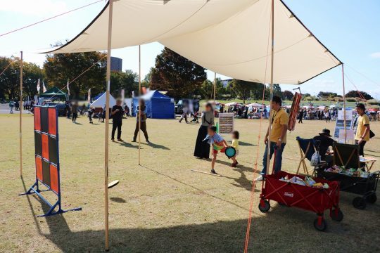 ドッヂビーでディスゲッター_アウトドアフェスティバル 昭和記念公園