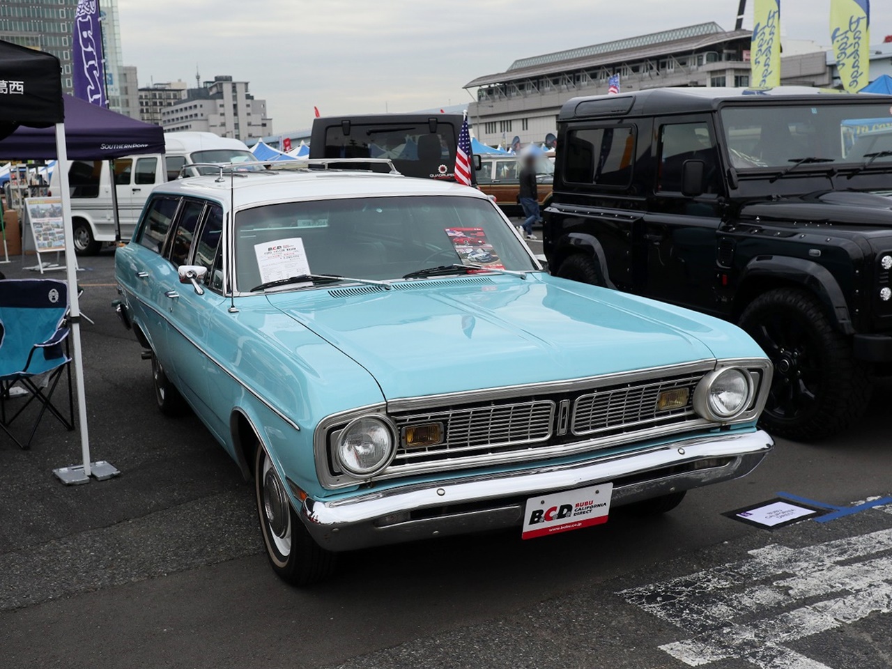 アメリカンカスタムカーや旧車がお台場に多数展示 イナズマフェスティバル18冬 イベントの様子をご紹介 ランクル専門店カスタム情報ブログ Flexdream