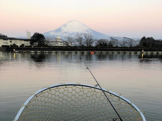 東山湖　トラウト釣り