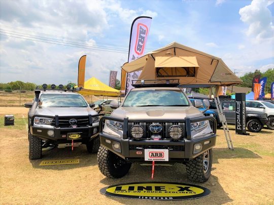 joaフェスティバル ハイラックス ランクルプラド ARB line-x 下館オフロードコース