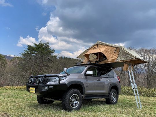 埼玉自動車大学校_オートジャンボリー_展示車両_ARB_ルーフトップテント_150プラド_ランクルプラド