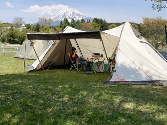 富士山こどもの国 FUJI&SUN’19 ogawaテント ツインピルツ