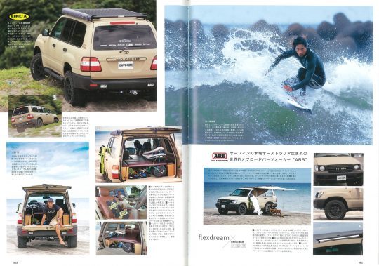 加藤嵐サポートカーランクル100 ARB4x4カスタム LINE-Xカスタム