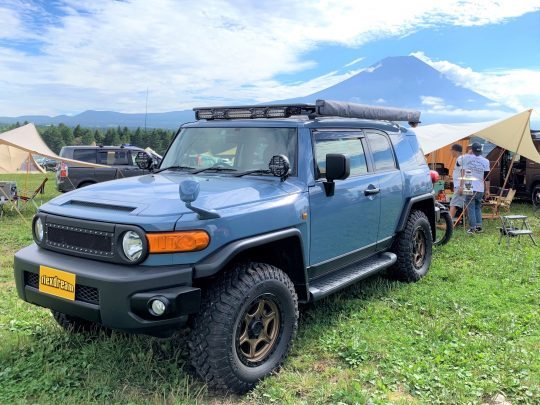 FJクルーザー_GOOUTCAMP_ふもとっぱら_ARB4x4_サイドオーニング_LINE-X_flexdream