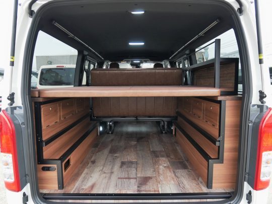 ハイエースFD-BOX7 vanlifeバンライフ ベッドマット 上段