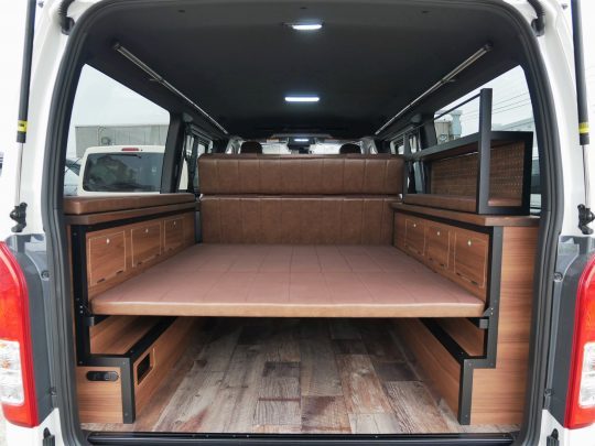 ハイエースFD-BOX7 vanlifeバンライフ ベッドマット 下段