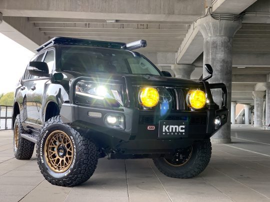 KMCホイール_KM722テクニック_佐々木元選手愛車ランクル150プラド_ARB4x4オーバーランダーカスタム