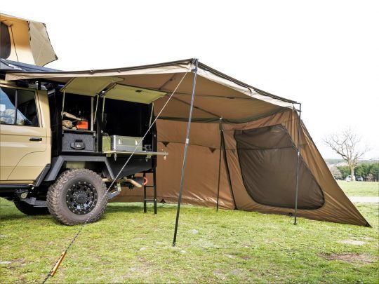 ランクル79_ARB4x4_RHINORACK_オーバーランダー_BATWINGAWNING_flexdream