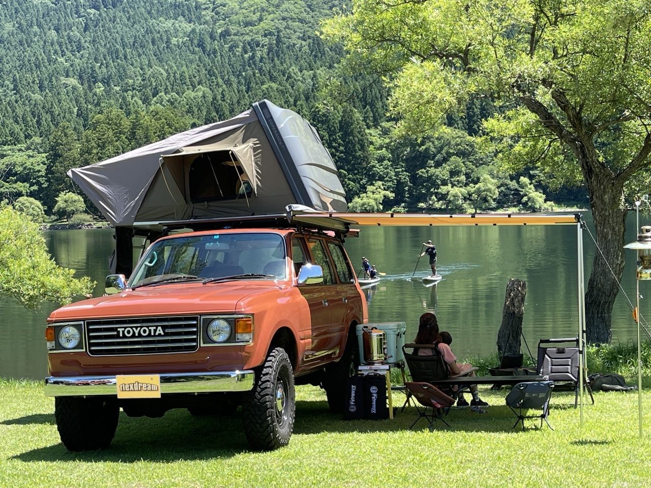 ランクル86丸目換装FD-classicカスタム_ARB4x4ルーフトップテント-ARBサイドオーニング_アウトドアスタイル