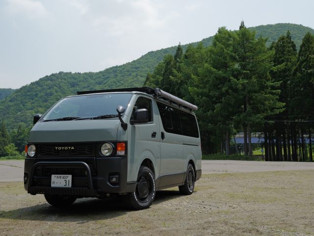 アウトドアパーク青葉山ーOUTDOORPARKinAOBAYAMAーハイエースー丸目ハイエースーFD-classicーアースカラーパッケージーflexdream