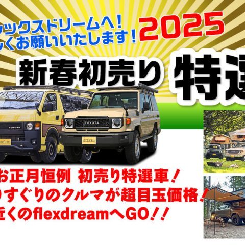 新春初売り特選車-元カスタムデモカーも販売-flexdream