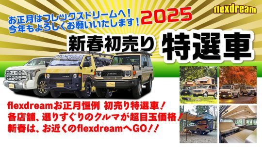 新春初売り特選車-元カスタムデモカーも販売-flexdream