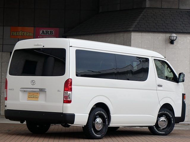 ALL関東キャンピングカーフェア-Gメッセ群馬-イベント限定特選車-ハイエース-ワゴンGL-MONOBOXH02-丸目フェイス-FD-classic-ボディカラーブラックorホワイト-flexdream