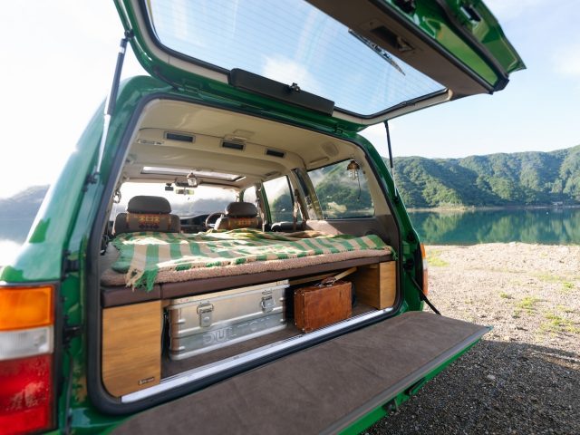 TSUMUGUMIXFESTIVAL-イオンモールむさし村山-つむぐ広場-ランクル80-丸目換装-FD-classic86-ランクル80専用ベッドキット-flexdream