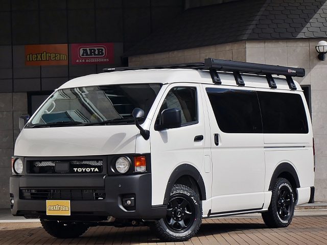 東北キャンピングカーフェア-夢メッセみやぎ-ハイエース-丸目ハイエース-FDclassic-MONOBOXH02-特選車-flexdream