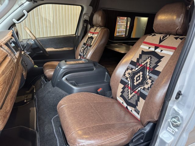 FIELDSTYLE-フィールドスタイル-ハイエース-ワゴン-丸目換装FDclassic-FDBOXW03-ペンドルトンシートカバー-flexdream