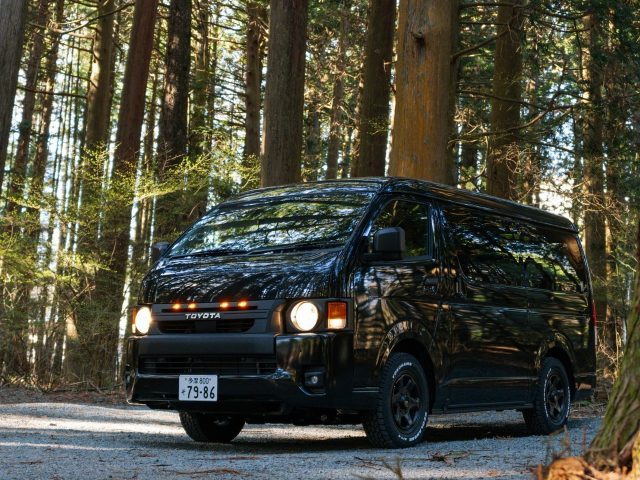 大阪キャンピングカーフェア_ハイエースワゴン_MONOBOXH02_ライトキャンピング_8ナンバー登録車両_flexdream