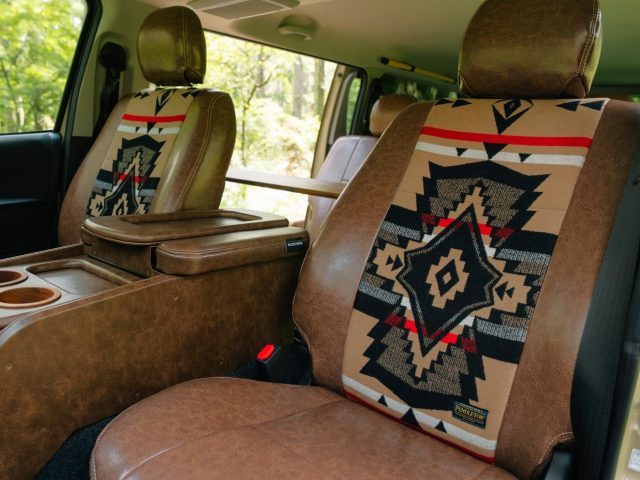 Tokyooutsidefestival_ハイエース_丸目ハイエース_FD-classic_PENDLETONシートカバー_flexdream